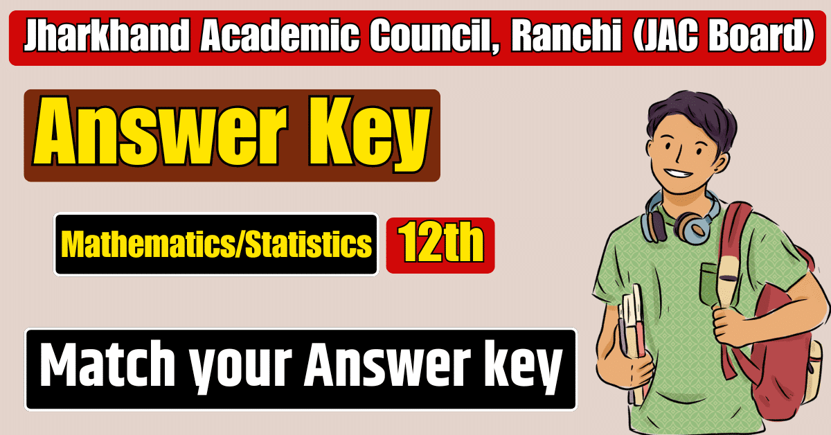 Jac Class Th Mathematics Answer Key Science Arts Commerce