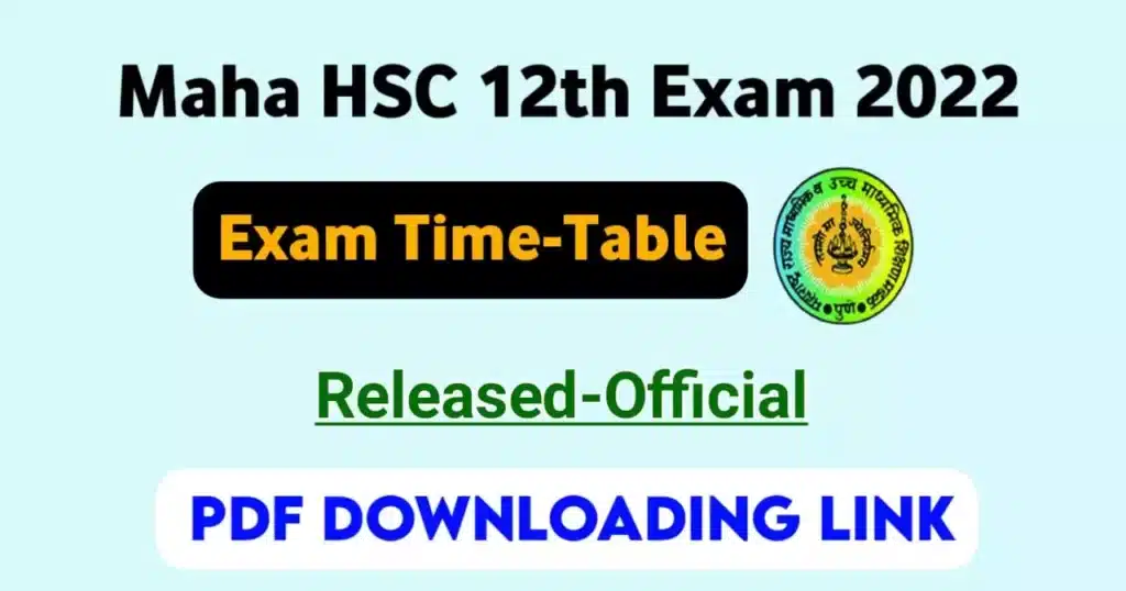 Maharashtra-12th-HSC-Board-Exam-Time-Table-2022