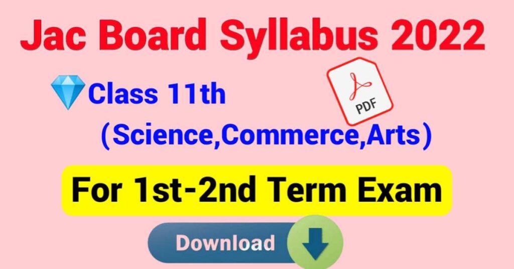 JAC-Class-11th-2nd-Term-Syllabus-2022