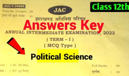JAC-Class-12th-Arts-Political-Science-Answer-Key-2022