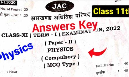 JAC-Class-11th-Physics-Answers-Key-2022