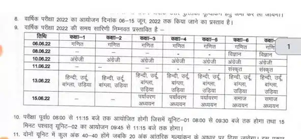 Jharkhand-Class-1-to-7-Timetable-2022