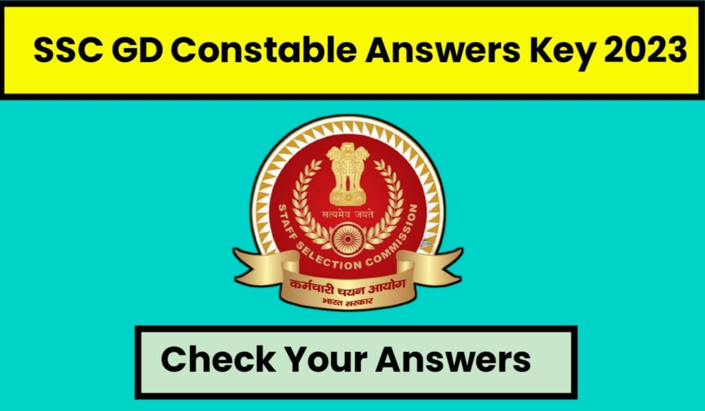 SSC GD Constable Answers key Released