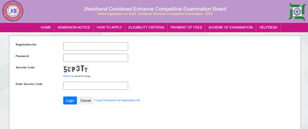 jharkhand bed online form 2024