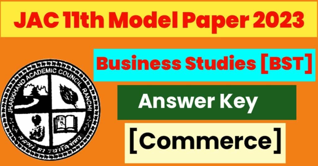 JAC 11th Business Studies Model Paper 
