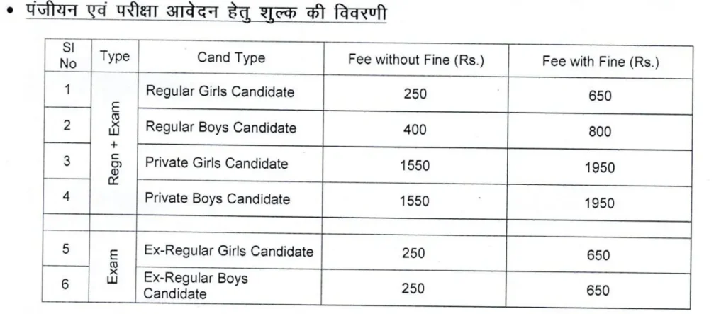 JAC 9th registration fee structure 2025