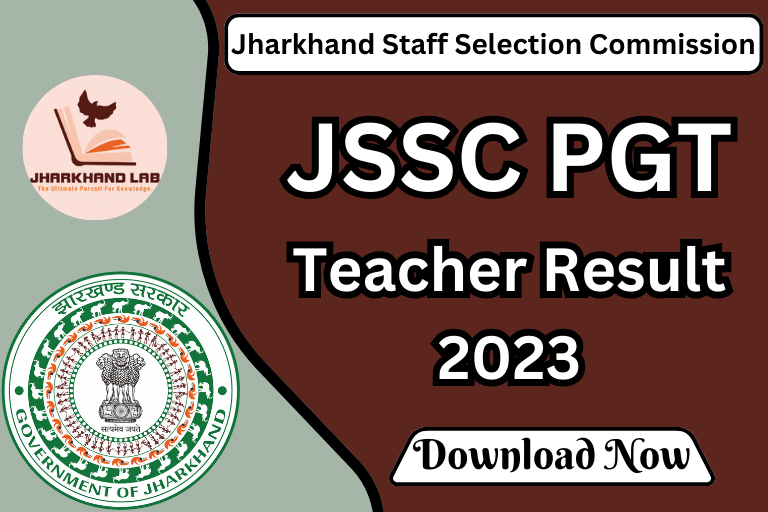 JSSC PGT Teacher Result 2023 [ Download Now ]