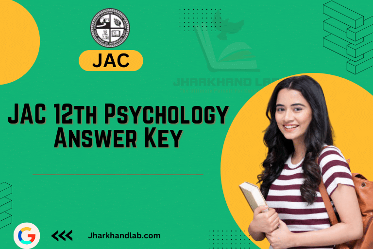 JAC 11th Psychology Answer Key 2024