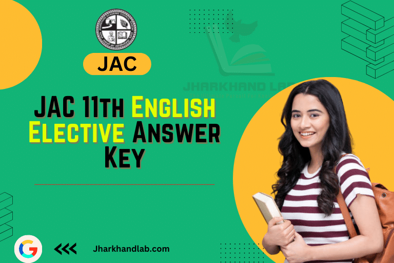 JAC 11th English Elective Answer Key 2024 Arts