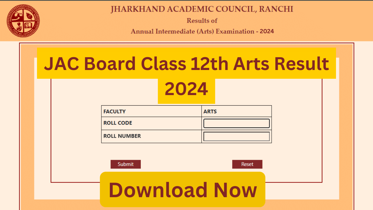 JAC 12th Arts Result 2024 [Download Now]