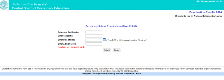 CBSE 10th Result 2024